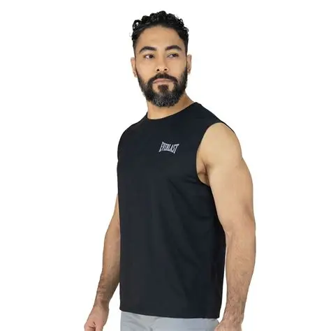 EVERLAST MEN POLY/SPX FORCE TANK - SIZE S - BEIGE