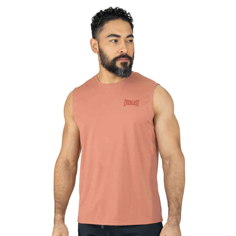 EVERLAST MEN POLY/SPX FORCE TANK - SIZE S - RED