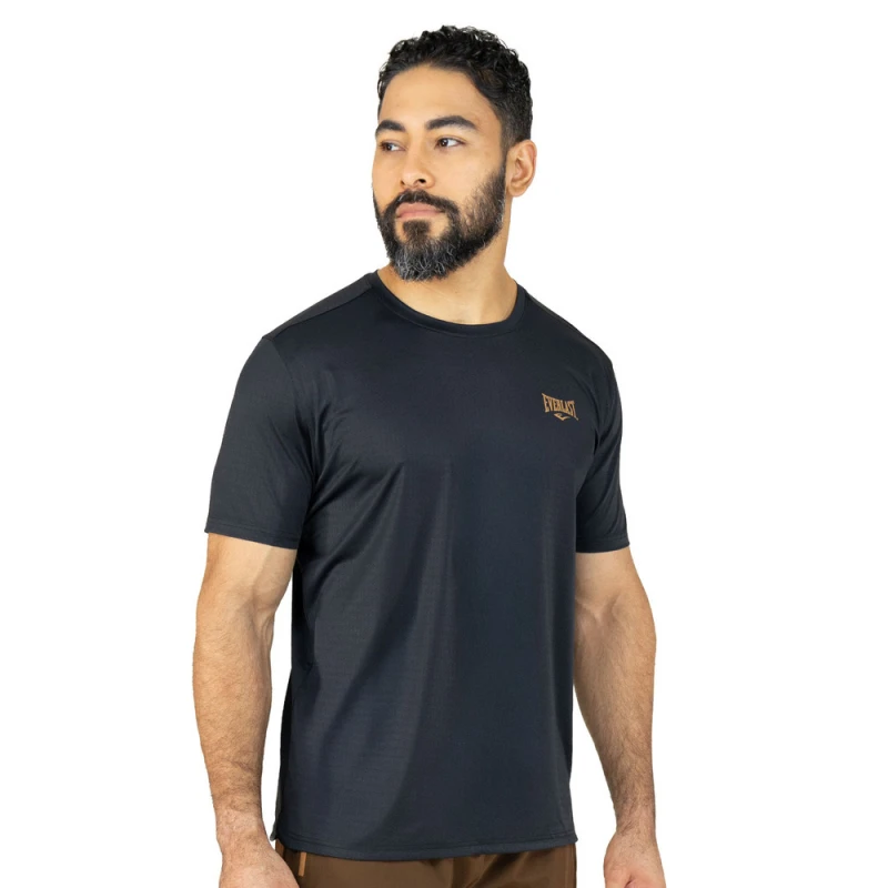 EVERLAST MEN POLY/SPX IRON TSHIRT - SIZE S - BLACK