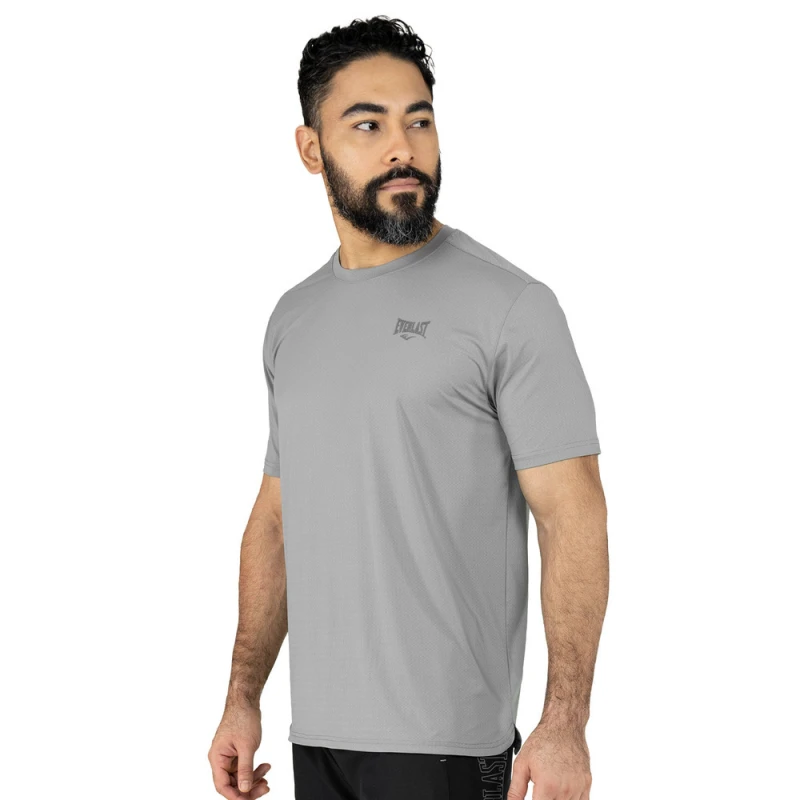 EVERLAST MEN POLY/SPX IRON TSHIRT - SIZE S - CHARCOAL