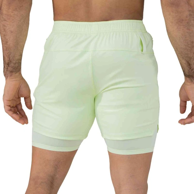 EVERLAST MEN 2N1 POLY/ELAST SHORT - SIZE S - LIME