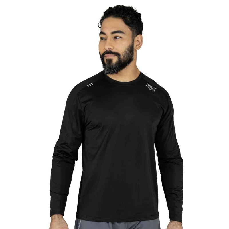 EVERLAST MEN POLY/SPX VENT LONG SLEEVE - SIZE S - RED