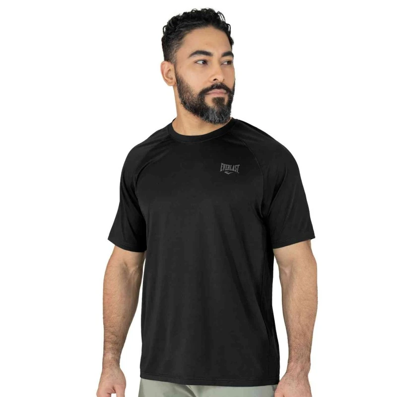EVERLAST MEN POLY/SPX COPPER TSHIRT - SIZE S - BLACK