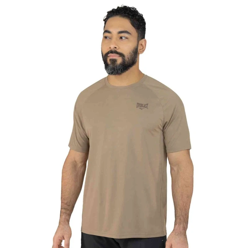 EVERLAST MEN POLY/SPX COPPER TSHIRT - SIZE S - KHAKI