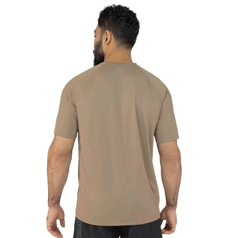 EVERLAST MEN POLY/SPX COPPER TSHIRT - SIZE S - KHAKI