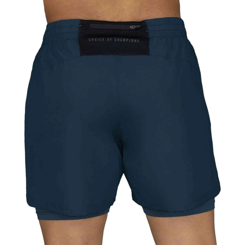 EVERLAST MEN 2IN1 POLY/SPX RUSH SHORT - SIZE S - NAVY