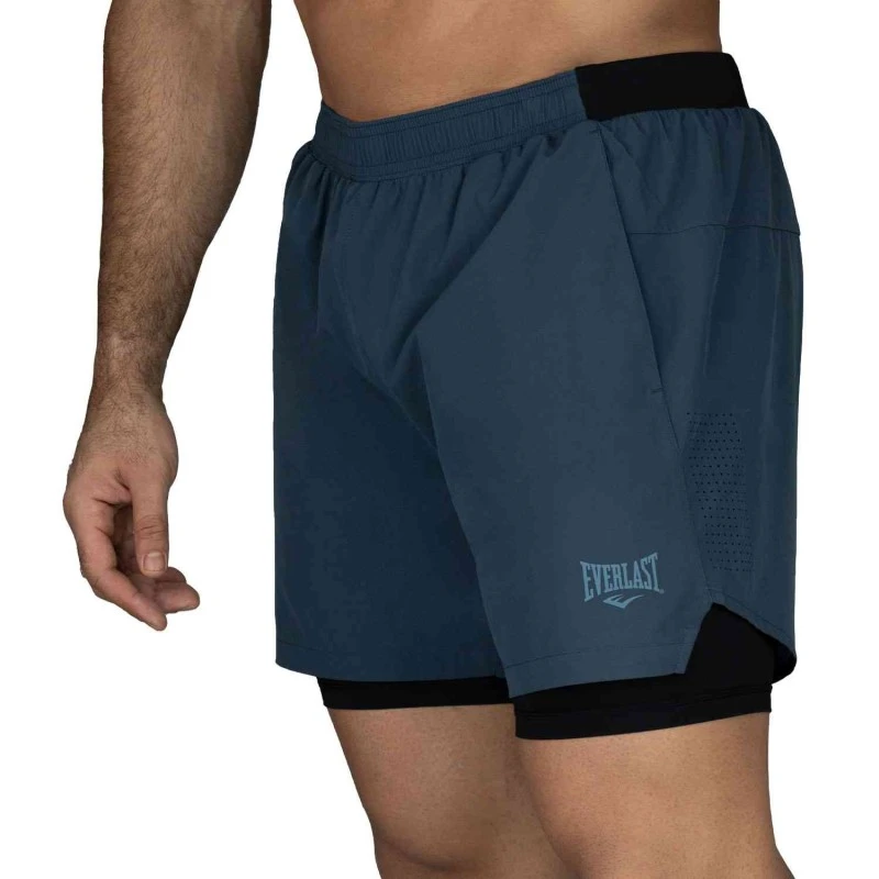 EVERLAST MEN 2IN1 POLY/SPX PIONEER 5" SHORT - SIZE S - NAVY