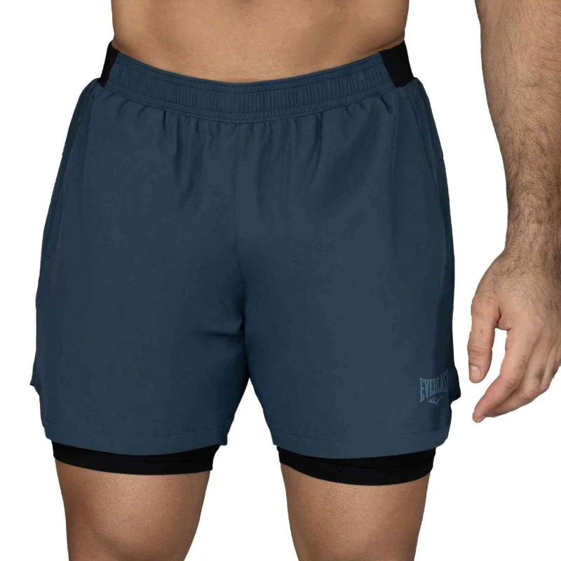 EVERLAST MEN 2IN1 POLY/SPX PIONEER 5" SHORT - SIZE S - NAVY