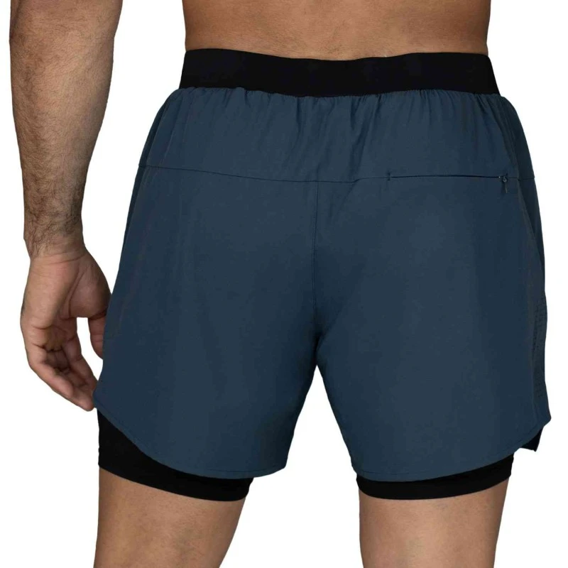 EVERLAST MEN 2IN1 POLY/SPX PIONEER 5" SHORT - SIZE S - NAVY