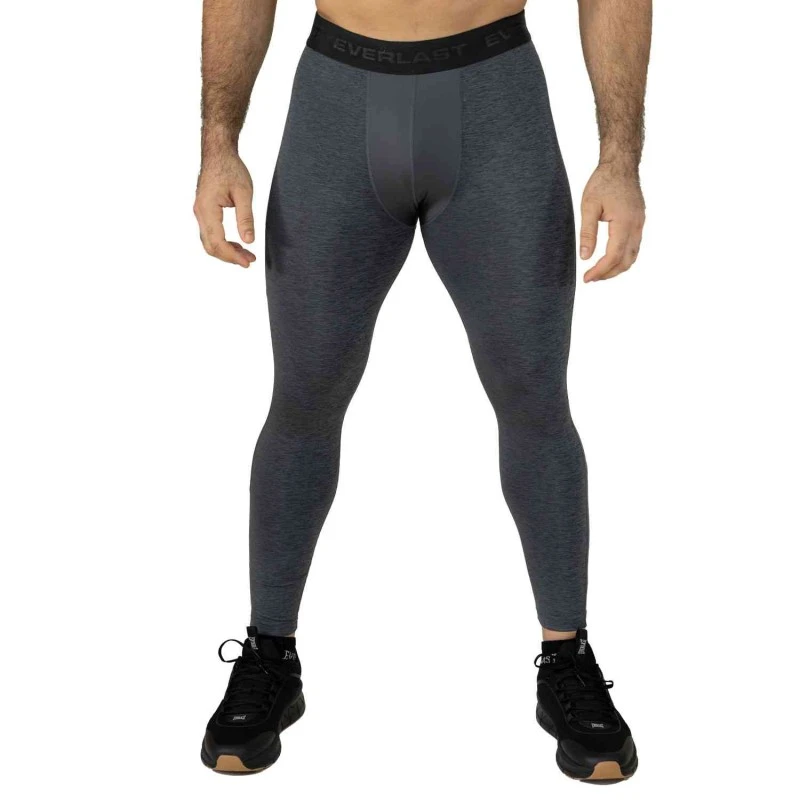 EVERLAST MEN POLY/SPX LUXE LEGGING - SIZE S - BLACK