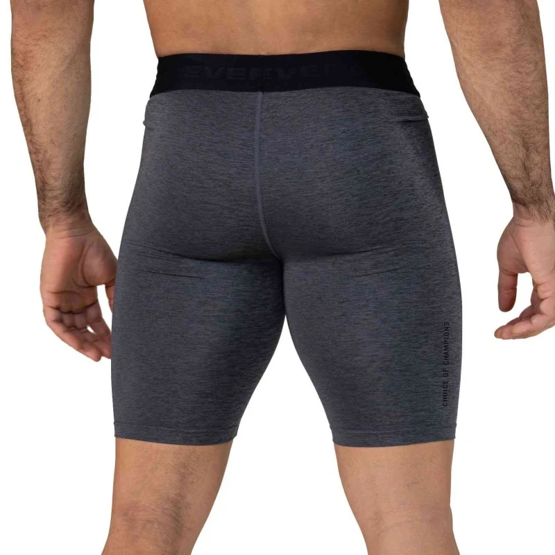 EVERLAST MEN POLY/SPX SLIDER LUXE SHORTS - SIZE S - BLACK