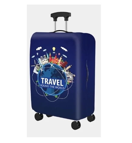 TRAVEL TECH SLIP ON LUGGAGE COVER - ROUND THE WORLD