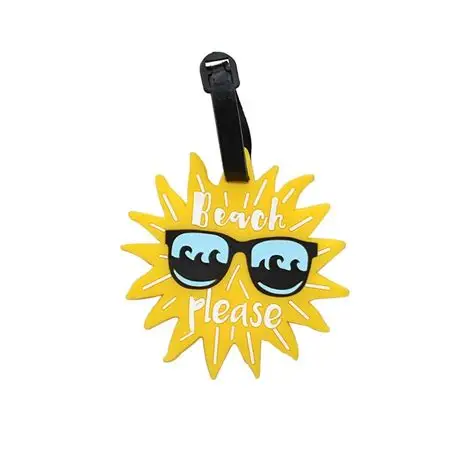 TRAVEL TECH 1-PIECE LUGGAGE TAG - SUN