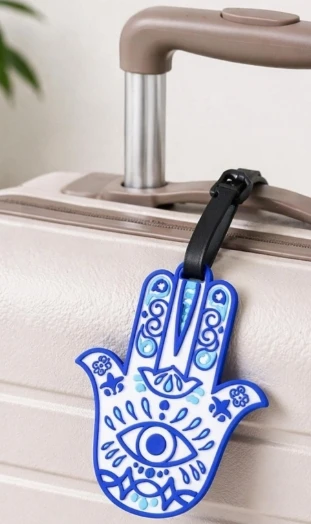 TRAVEL TECH 1-PIECE LUGGAGE TAG - HAMSA