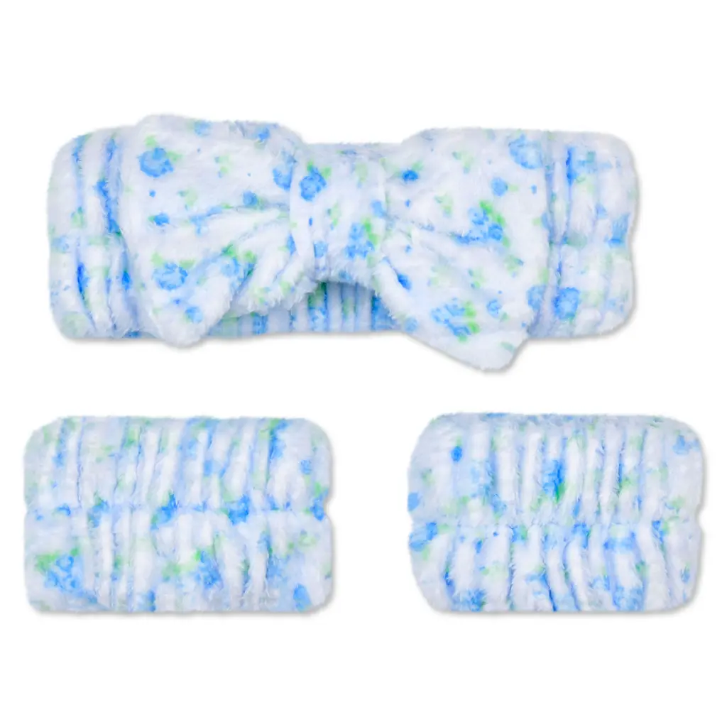 BLUE DITSY SPA SET