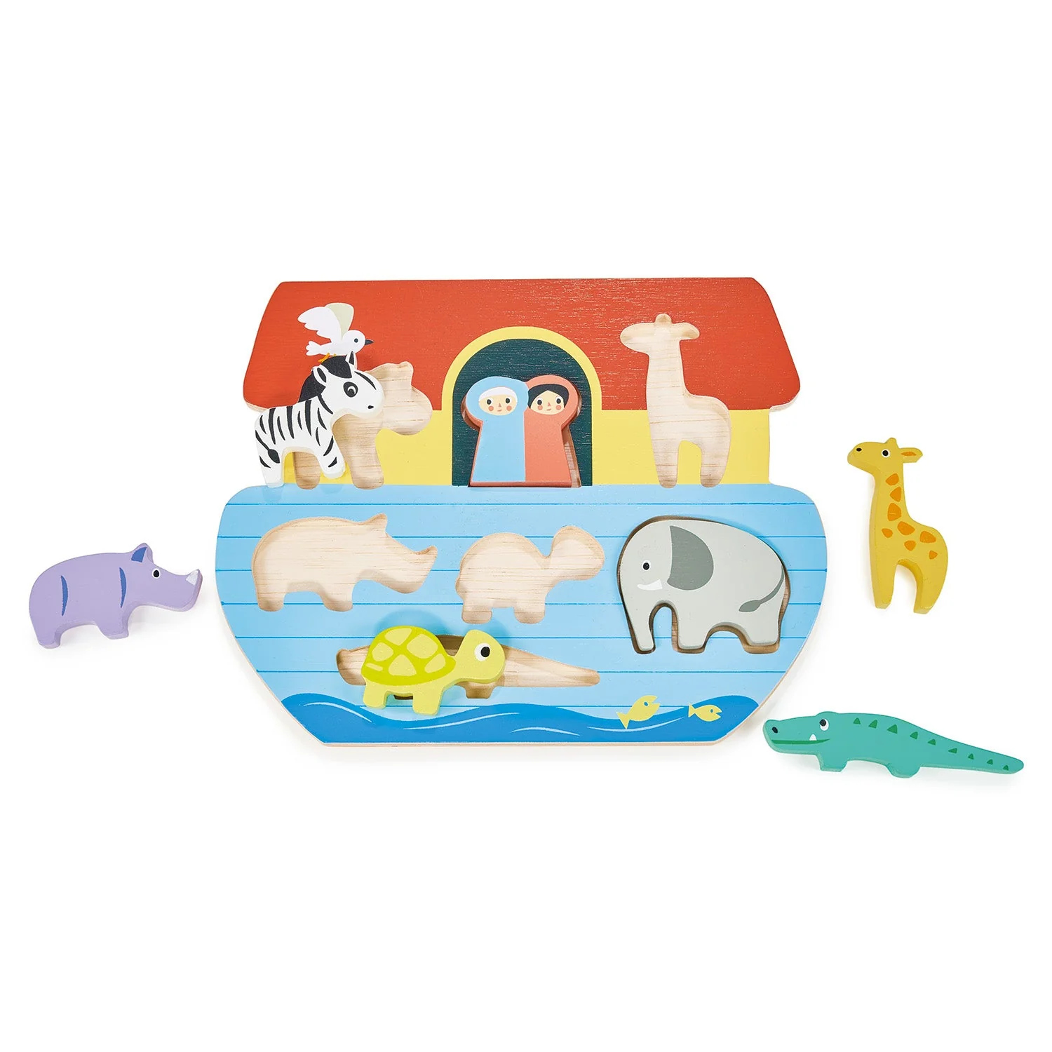 WOODEN SHAPE SORTING ARK TRAY