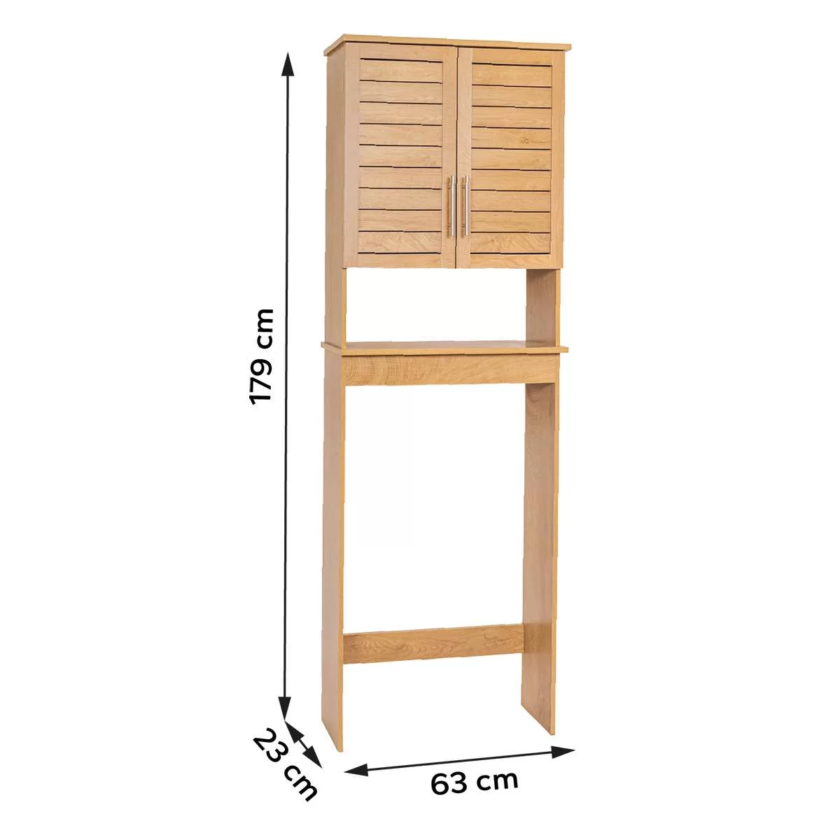 MDF TOILET RACK WITH 2 DOORS & 1 SHELF