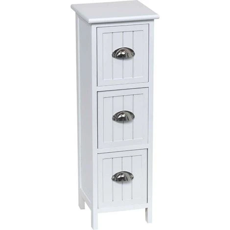 MDF/PAULOWNIA 3-DRAWER CABINET