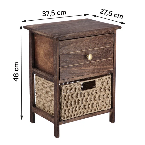 PAULOWNIA/MDF SMALL STORAGE CABINET