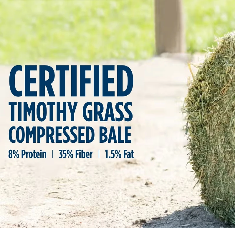 Premium Western Forage Certified Timothy Grass Compressed Bale 50 lb