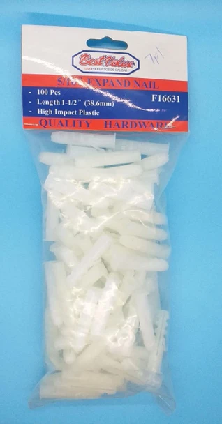 WALL PLUG 5/16" 8MM X 39MM 100