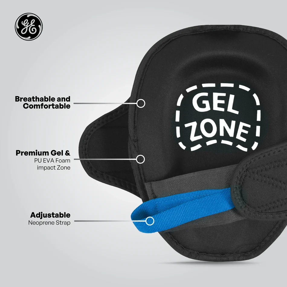 KNEE PAD WITH GEL AND TPE CAP