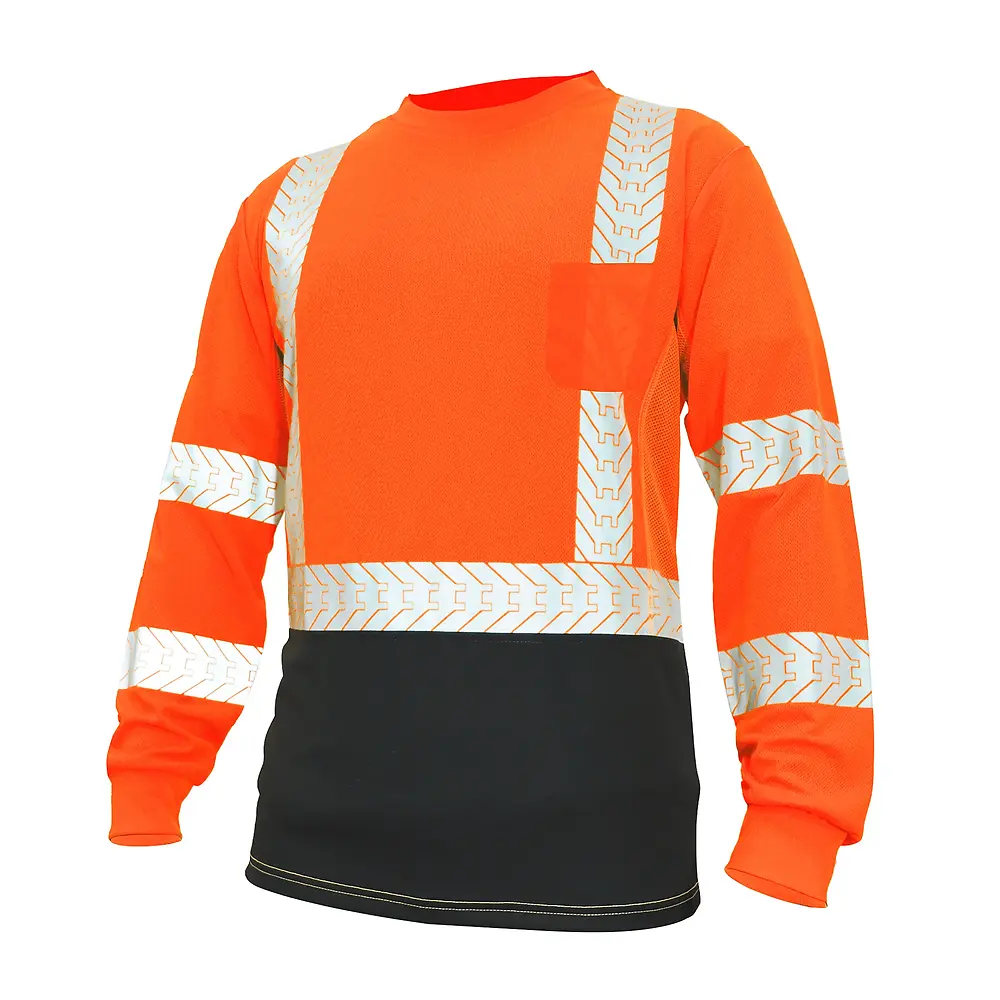 REFLECTIVE SHIRT - ORANGE-BLACK - SIZE L