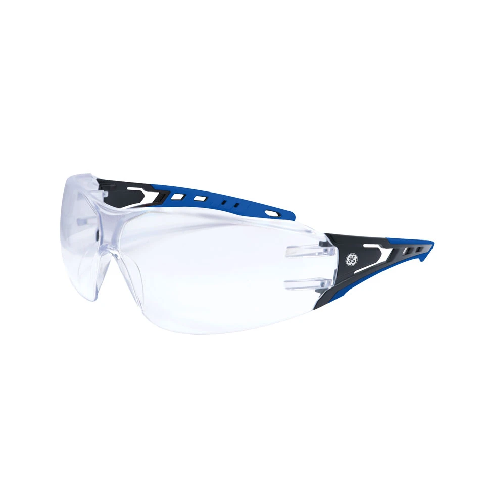 SAFETY GLASSES - BLACK/BLUE/CLEAR