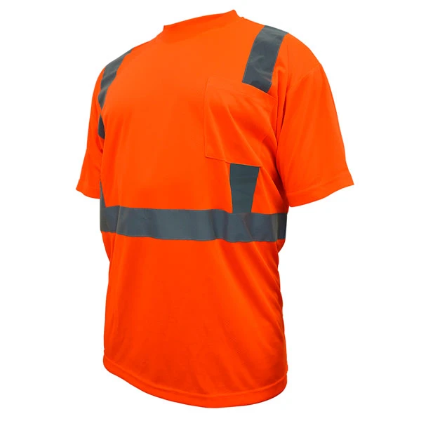 REFLECTIVE SHORT SLEEVE SHIRT - ORANGE - SIZE M