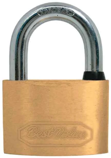 70MM REGULAR SHACKLE BRASS PADLOCK