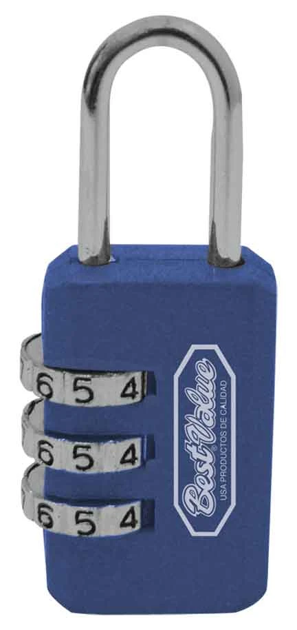 COMBINATION LUGGAGE PADLOCK - BLUE