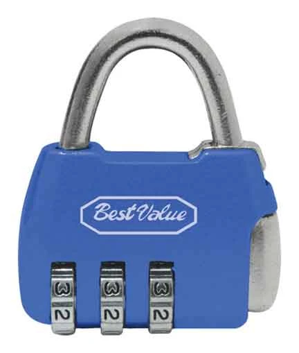 COMBINATION LUGGAGE PADLOCK - BLUE