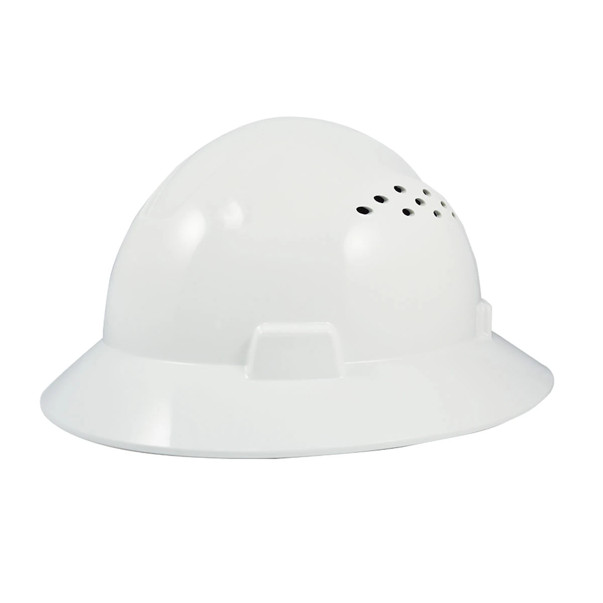 FULL BRIM SAFETY HELMET VENTED - WHITE