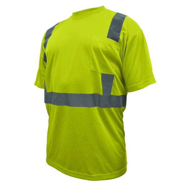 REFLECTIVE SHORT SLEEVE SHIRT - SIZE L - GREEN
