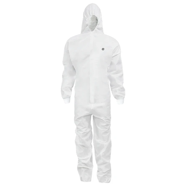 DISPOSABLE INDUSTRIAL COVERALLS WITH HOOD - SIZE XL