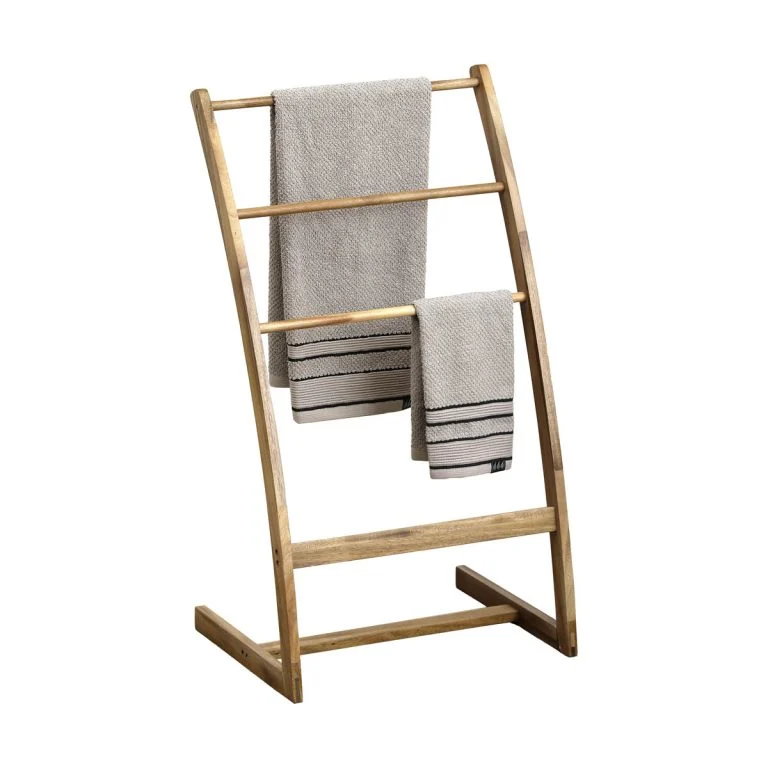 3 ARMS TOWEL RACK - ACACIA