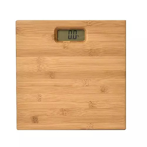 ELECTRONIC BATHROOM SCALE - BAMBOO
