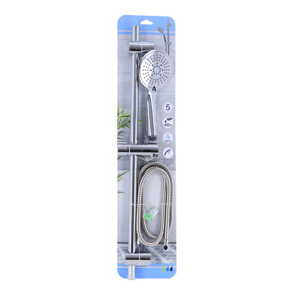 5-FUNCTION HAND SHOWER KIT 70 CM - CHROME