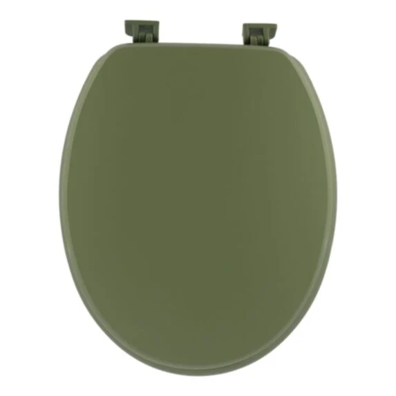 MDF TOILET SEAT WITH PLASTIC HINGES 18 INCHES - KHAKI GREEN