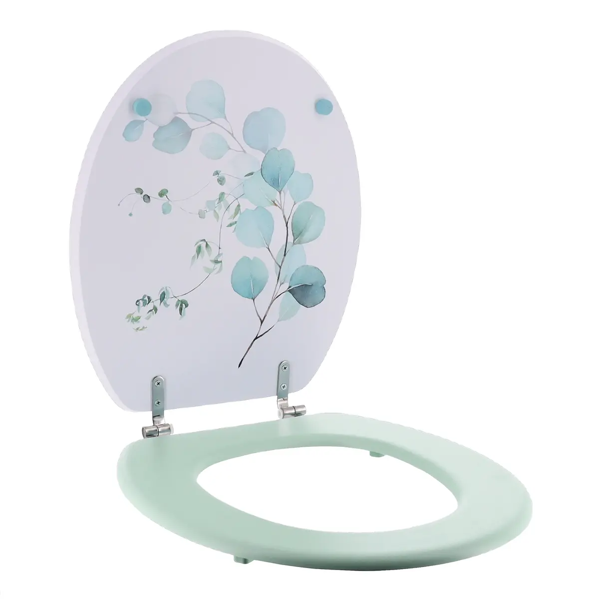 MDF TOILET SEAT 18 INCHES - WATER COLOUR BLUE