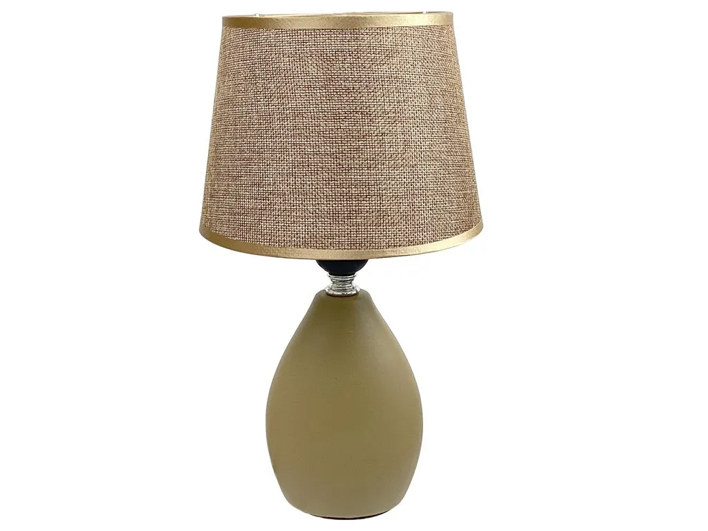 30CM CERAMIC TABLE LAMP - ELECTRIC - GOLD