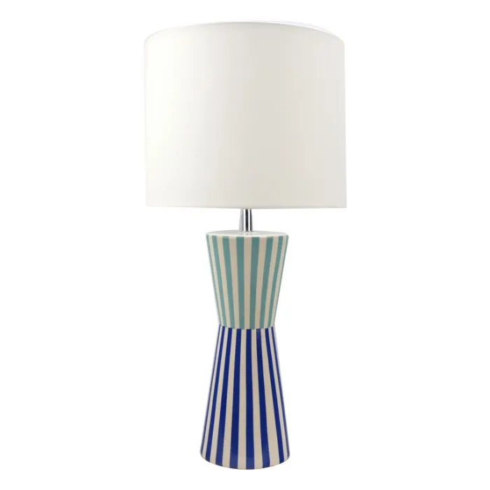 TABLE LAMP 27.9X27.9X58CM - WHITE
