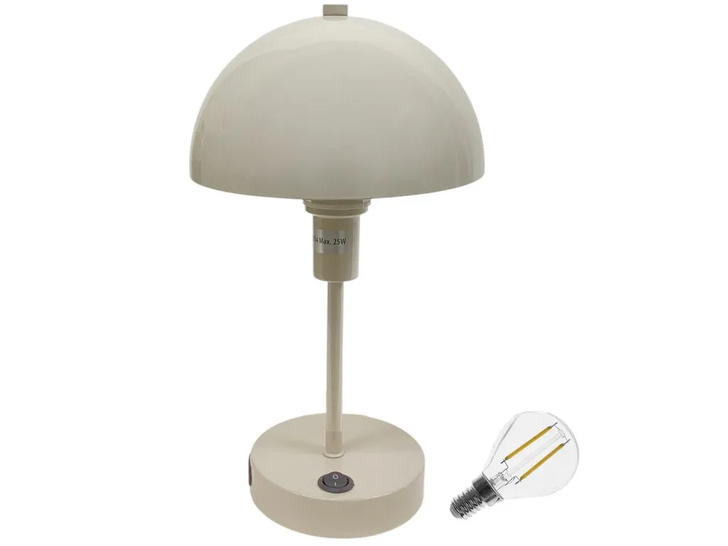 32 CM METAL TABLE LAMP ELECTRIC - CREAM