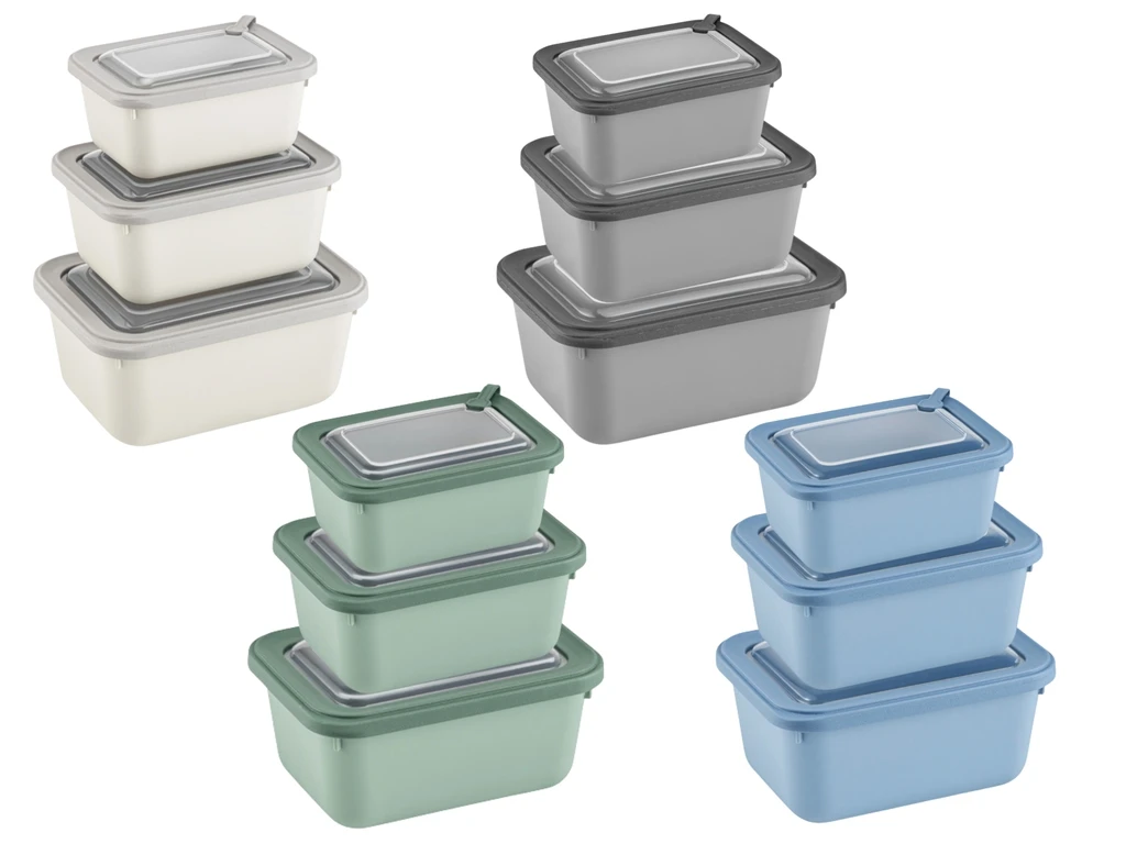 3 PC ELEGANT RECTANGLE STORAGE BOX - ASSORTED COLOURS