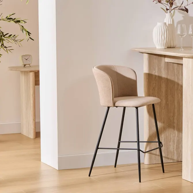 BAR STOOL JASNY - 73 CM - BEIGE