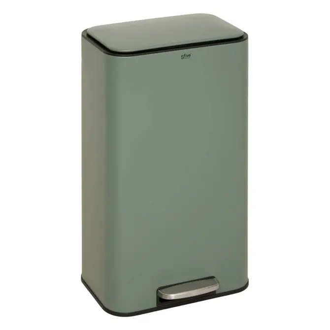 DELTA RECTANGULAR PEDAL BIN 30L - GREEN