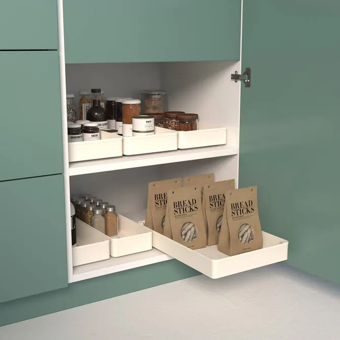 SLIDING ORGANIZER FOR CABINETS L40CM - BEIGE