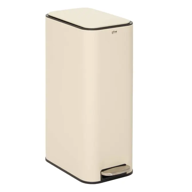 DELTA SLIM PEDAL METAL BIN 30 L - CLAY