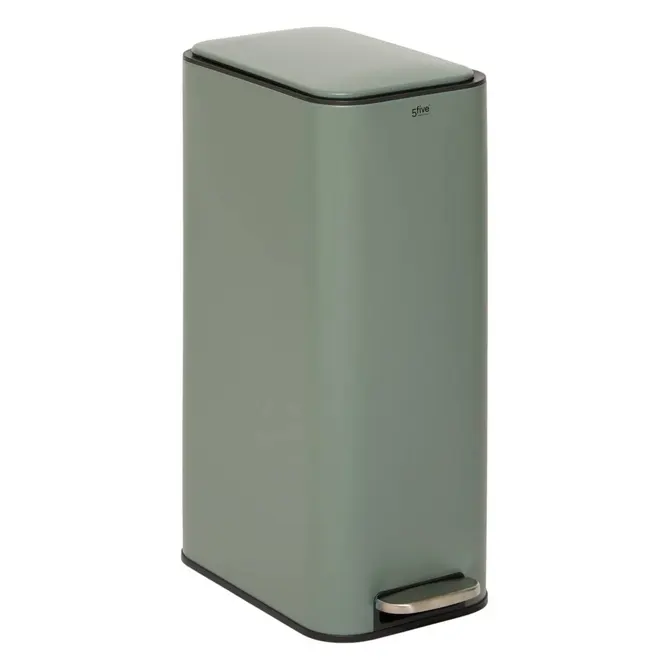 DELTA SLIM PEDAL METAL BIN 30L - GREEN