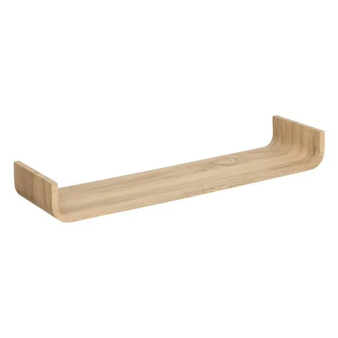 FIXY CURVED WALL SHELF 80X20 CM - BEIGE